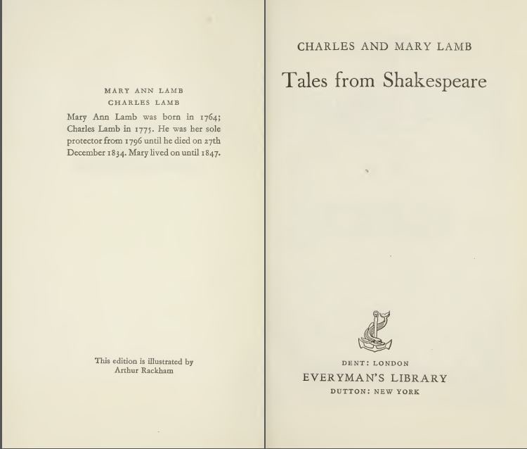 Tales from Shakespeare 莎士比亚戏剧故事集 电子书  13.4MB